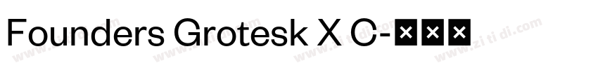 Founders Grotesk X C字体转换